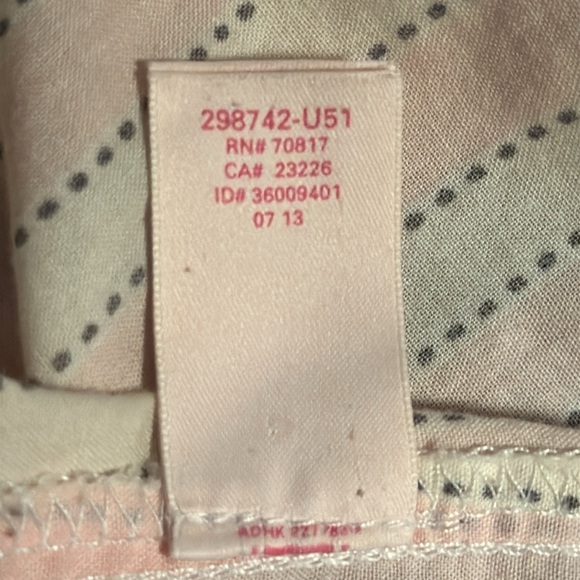 Victoria’s Secret light pink ivory stripes night buttoned down‎ shirt gown Sz M - Picture 9 of 10